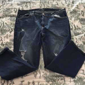 KanCan Dark Blue Distressed Women Jeans